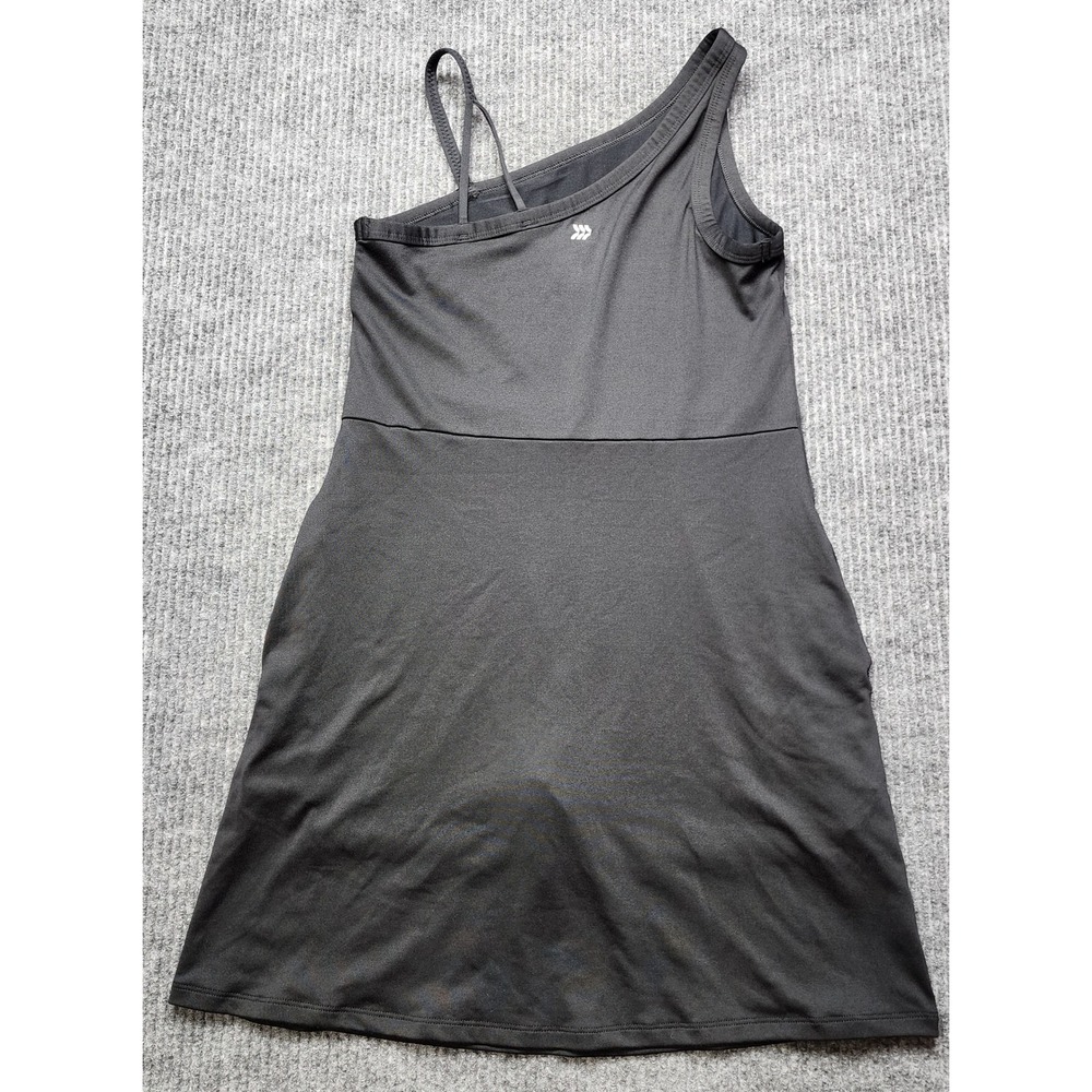 All in Motion Girls XL 14 Black One Shoulder Athletic Dress with Built-in Shorts - Picture 7 of 8